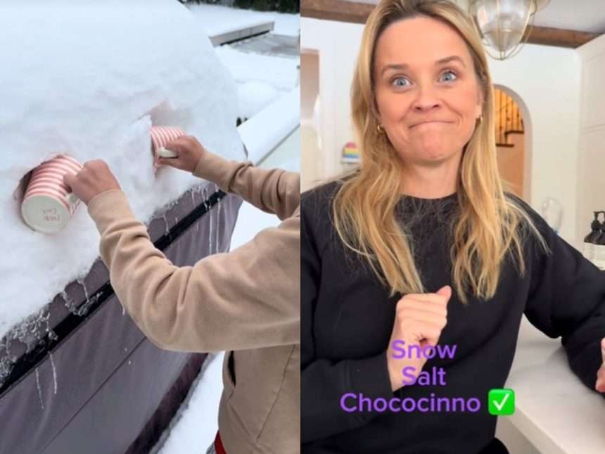 Reese Witherspoon Raises Eyebrows After Using Snow In Recipe: 'terrible'