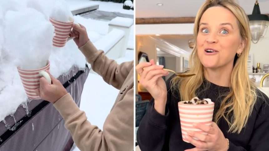 Reese Witherspoon Splits Fans After Using 'dirty' Snow In Recipe