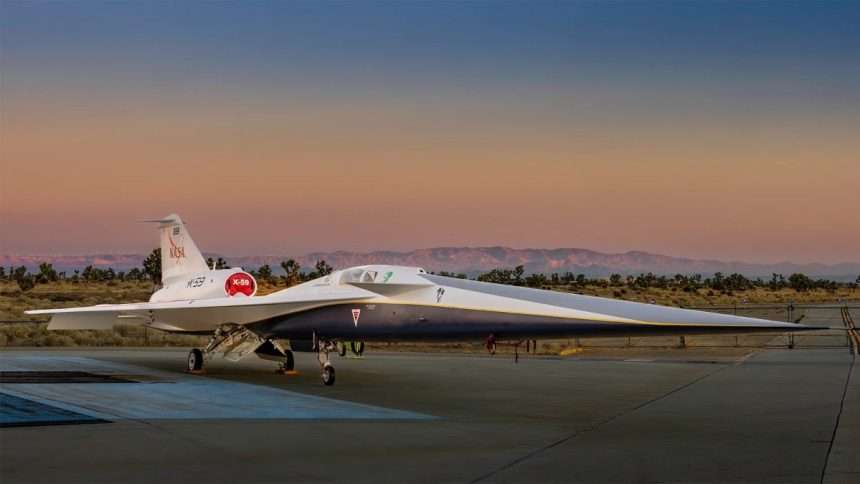 The "quiet Supersonic" X 59 Plane From Nasa And Lockheed Has