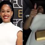 Tracee Ellis Ross Rides To Emmy Awards Lying Down To