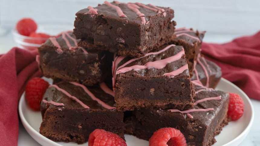 Valentine's Day Raspberry Brownie Recipe