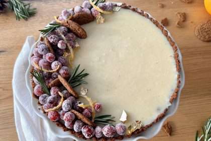 Winter White Chocolate Cranberry Tart Recipe/how To Make