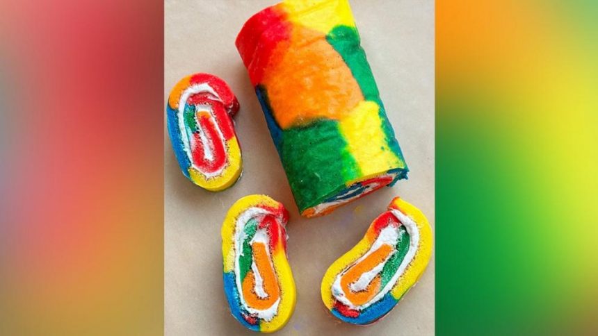 Bright Rainbow Recipes For Pride: Tie Dye Swiss Rolls And More