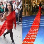 Katy Perry Shows Off Hot Dress With Mega Train Featuring