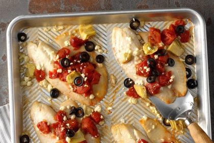 Easy Mediterranean Tilapia Recipe, Ready In 20 Minutes
