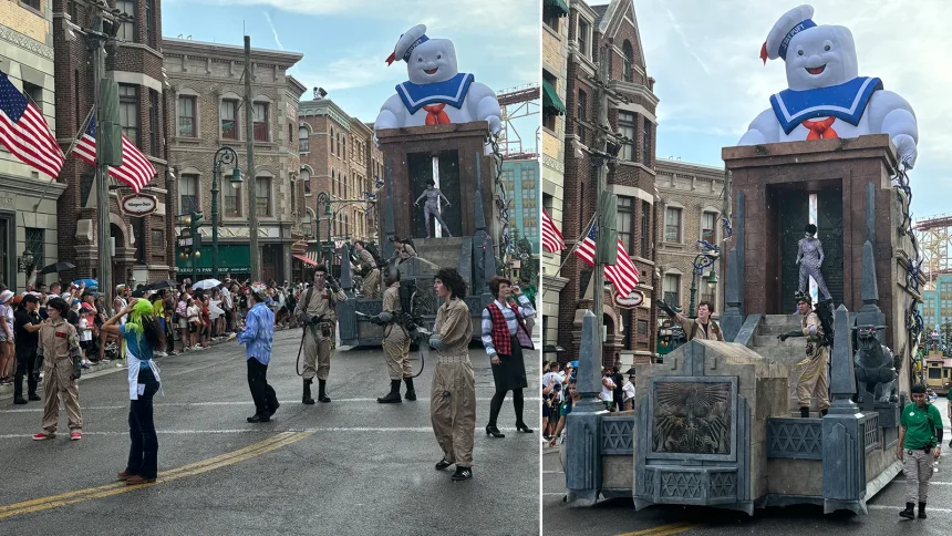 Universal Studios Mega Movie Parade's Ghostbusters Float Unveiled